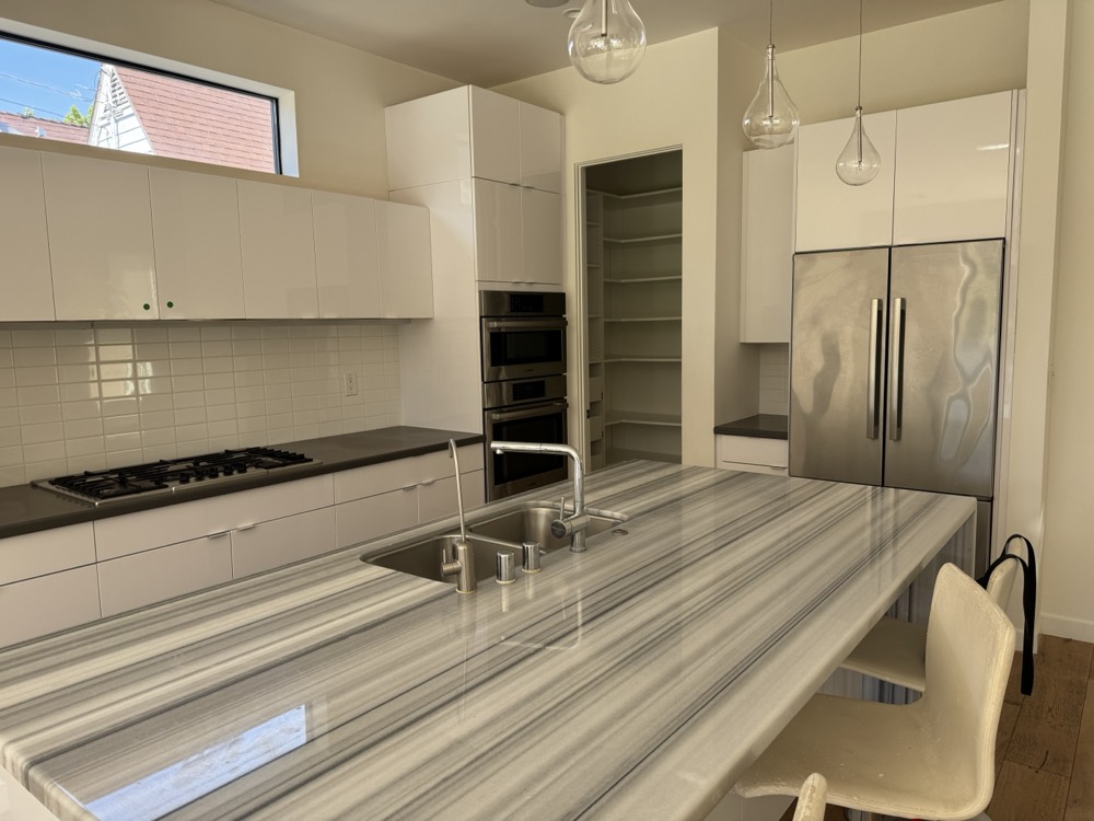 Brand-new pristine kitchen ready after post-construction cleaning